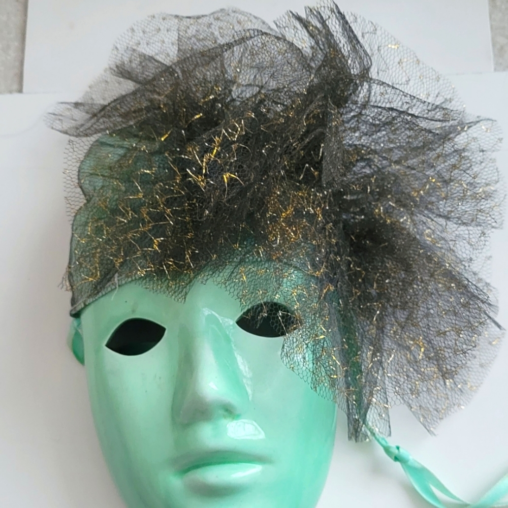 Paradise collection porcelain Mardi Gras mask